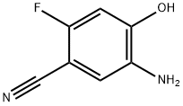 Benzonitrile, 5-amino-2-fluoro-4-hydroxy- (9CI) Struktur