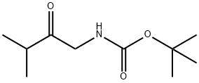 Carbamic acid, (3-methyl-2-oxobutyl)-, 1,1-dimethylethyl ester (9CI) Struktur