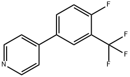 4-(4-氟-3-(三氟甲基)苯基)吡啶, 388118-59-0, 结构式