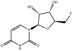 5'-Deoxy-5-fluorouridine Struktur