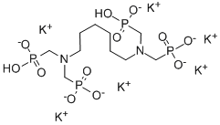 己二胺四甲叉膦酸六钾盐, 38820-59-6, 结构式