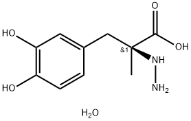 カルビドパ水和物 化学構造式