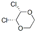 (2R,3S)-2,3-Dichloro-1,4-dioxane Struktur