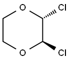 trans-2,3-ジクロロ-1,4-ジオキサン 化学構造式