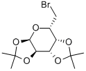 1,2:3,4-Di-O-isopropyliden- 6-deoxy-6-bromo-alpha-D-galactopyranose Struktur