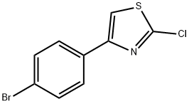 4-(4-ブロモフェニル)-2-クロロチアゾール 化学構造式