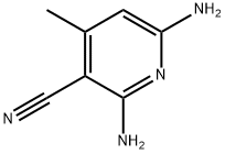 2,6-diamino-3-cycno-4-methylpyridine 化学構造式