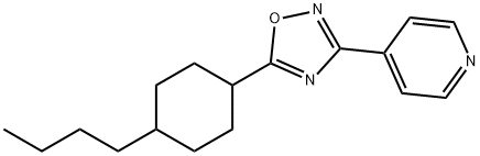 4-[5-(4-Butylcyclohexyl)-1,2,4-oxadiazol-3-yl]-pyridinehydrochloride Struktur