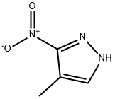 3-ニトロ-4-メチル-1H-ピラゾール 化学構造式