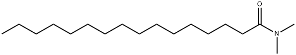 N,N-ジメチルパルミトアミド 化学構造式