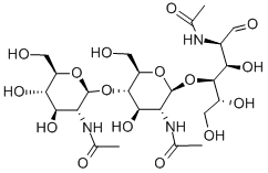 N,N',N''-トリアセチルキトトリオース 化学構造式
