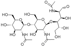 N,N',N''-TRIACETYLCHITOTRIOSE Structure