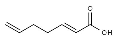 2,6-庚二烯酸,主要为反式 结构式