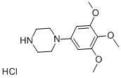 1-(3,4,5-TRIMETHOXYPHENYL)-PIPERAZINE HYDROCHLORIDE Structure