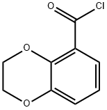 2,3-ジヒドロ-1,4-ベンゾジオキシン-5-カルボニルクロリド 化学構造式