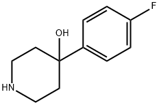 4-(4-フルオロフェニル)ピペリジン-4-オール 化学構造式