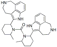 6-Methyl-3,4,5,6-tetrahydro-1H-azepino[5,4,3-cd]indol-2-ylpiperidino ketone 结构式