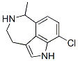 3,4,5,6-Tetrahydro-9-chloro-6-methyl-1H-azepino[5,4,3-cd]indole 结构式