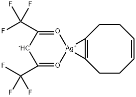 (1,5-环辛二烯)(六氟乙酰丙酮酸)银(I), 38892-25-0, 结构式
