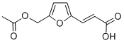 (2E)-3-{5-[(乙酰基氧基)甲基]-2-呋喃基}丙烯酸, 38898-02-1, 结构式
