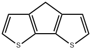 4H-シクロペンタ[2,1-b:3,4-b']ジチオフェン 化学構造式