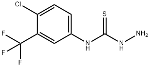 4-[4-クロロ-3-(トリフルオロメチル)フェニル]-3-チオセミカルバジド 化学構造式