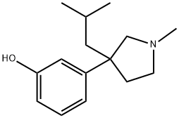 3-[1-Methyl-3-(2-methylpropyl)-3-pyrrolidinyl]phenol Struktur