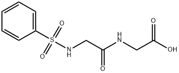(2-BENZENESULFONYLAMINO-ACETYLAMINO)-ACETIC ACID Struktur