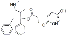 1,2-DIPHENYL-3-METHYL-4-[METHYLAMINO]-2-BUTYL PROPIONATE MALEATE SALT Structure