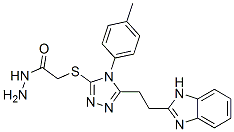 [[5-[2-(1H-Benzimidazol-2-yl)ethyl]-4-(p-tolyl)-4H-1,2,4-triazol-3-yl]thio]acetic acid hydrazide Structure