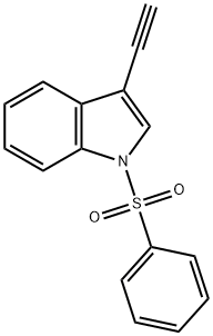 1-BENZENESULFONYL-3-ETHYNYL-1H-INDOLE Structure