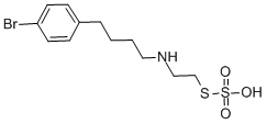 2-((4-(p-Bromophenyl)butyl)amino)ethanethiol, hydrogen sulfate (ester)|