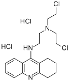 1,2,3,4-Tetrahydro-9-((2-(bis(2-chloroethyl)amino)ethyl)amino)acridine  dihydrochloride Structure