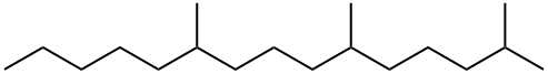 2,6,10-TRIMETHYLPENTADECANE Structure