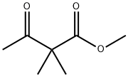 2,2-ジメチル-3-オキソ酪酸メチル 化学構造式