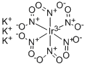 ヘキサニトロイリジン(III)酸カリウム 化学構造式