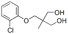 2-[(o-クロロフェノキシ)メチル]-2-メチル-1,3-プロパンジオール 化学構造式