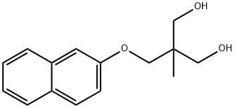 2-Methyl-2-[(2-naphtyloxy)methyl]-1,3-propanediol Struktur