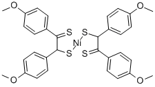ビス[4,4'-ジメトキシ(ジチオベンジル)]ニッケル(II) 化学構造式
