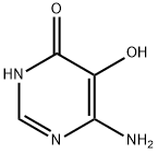 4(1H)-Pyrimidinone, 6-amino-5-hydroxy- (9CI) Struktur