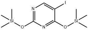 5-iodo-2,4-bis-O-trimethylsilyluracil 化学構造式