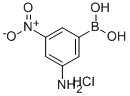 (3-アミノ-5-ニトロフェニル)ボロン酸塩酸塩 化学構造式