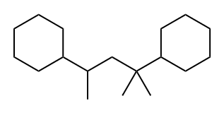 1,1’-(1,1,3-三甲基-1,3-丙二基)二环己烷, 38970-72-8, 结构式