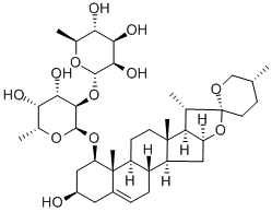 麦冬皂苷 B, 38971-41-4, 结构式
