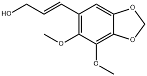 (E)-3-(6,7-Dimethoxy-1,3-benzodioxol-5-yl)-2-propen-1-ol 结构式