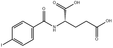 N-(4-ヨードベンゾイル)-L-グルタミン酸 化学構造式