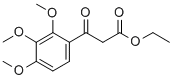 3-OXO-3-(2,3,4-TRIMETHOXYPHENYL)PROPIONIC ACID ETHYL ESTER 化学構造式