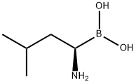 (R)-1-氨基-3-甲基丁基硼酸, 389799-97-7, 结构式