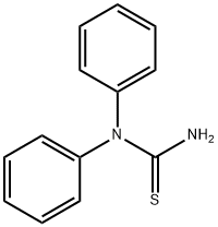 1,1-二苯基硫脲, 3898-08-6, 结构式