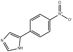4-[4-ニトロフェニル]-1H-イミダゾール 化学構造式
